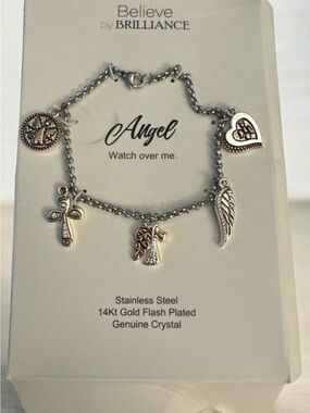 Silver Angel Charm Bracelet